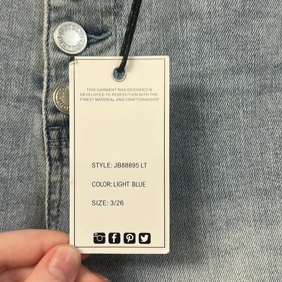 Light Wash Rhinestone Flare Jeans - Judy Blue, 88895 - Picture 6 of 8